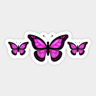Pink butterflies Sticker